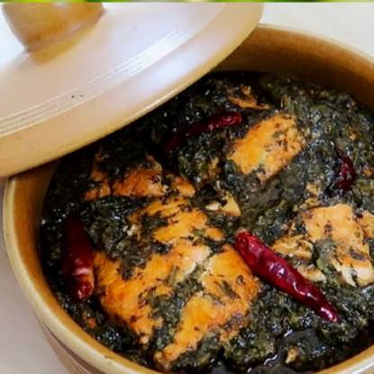 تصویر از سبزی قلیه ماهی